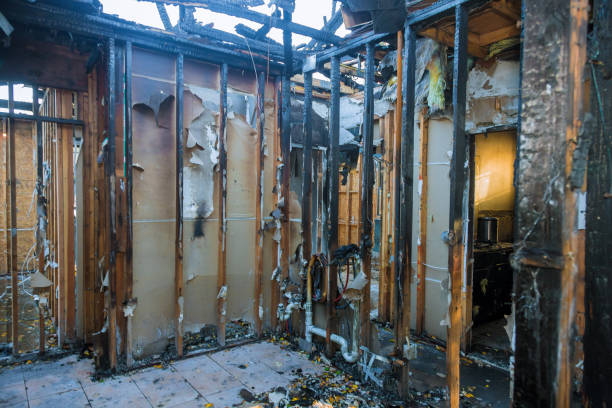 Professional Fire Damage Restoration technician working in Atoka, NM